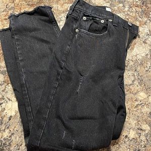 abercombie & fitch high rise mom jeans